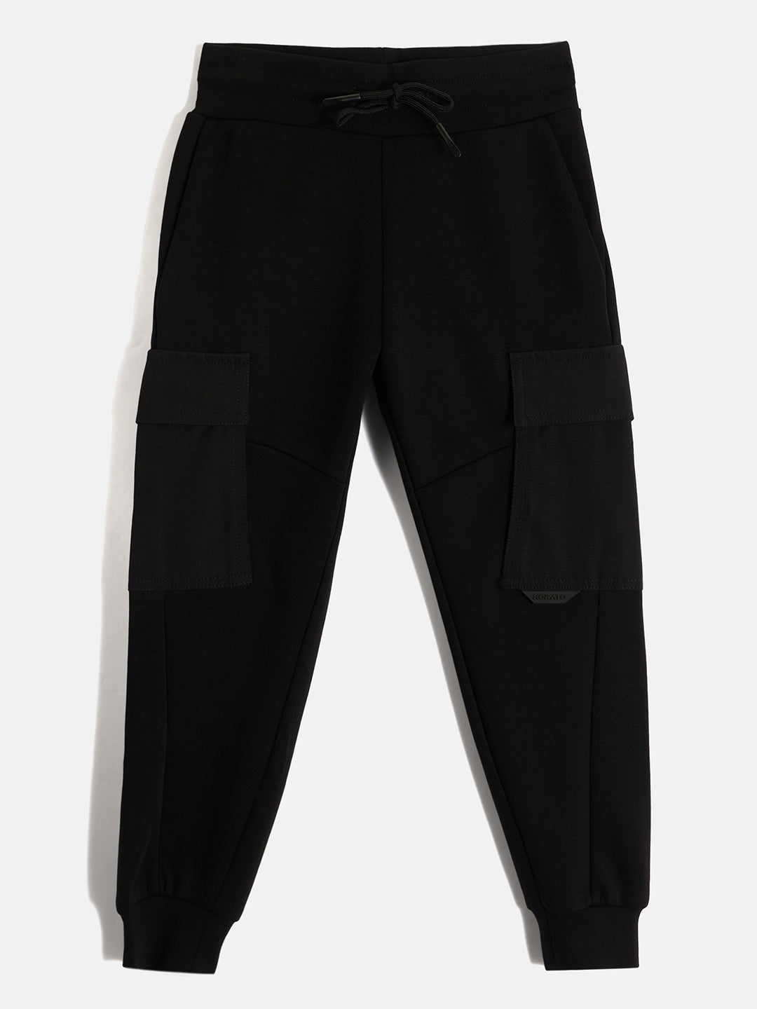 Antony Morato Boys Black Solid Regular Fit Joggers Style Sweatpant