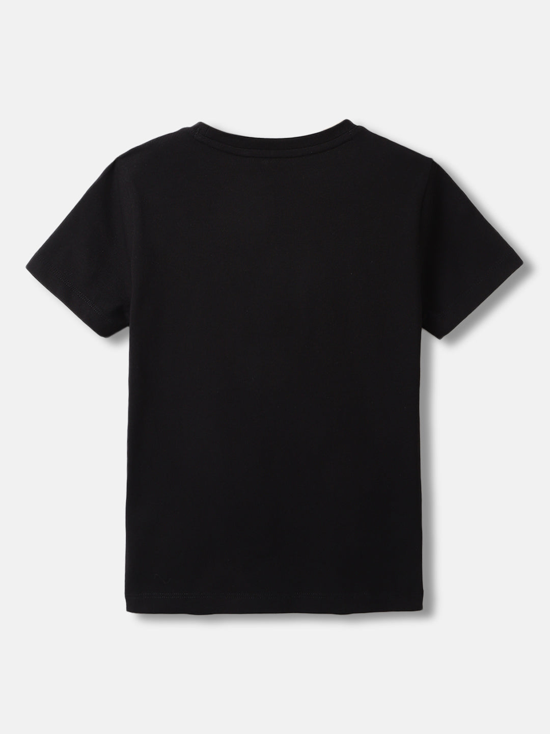Antony Morato Boys Black Printed Round Neck Short Sleeves Tshirt