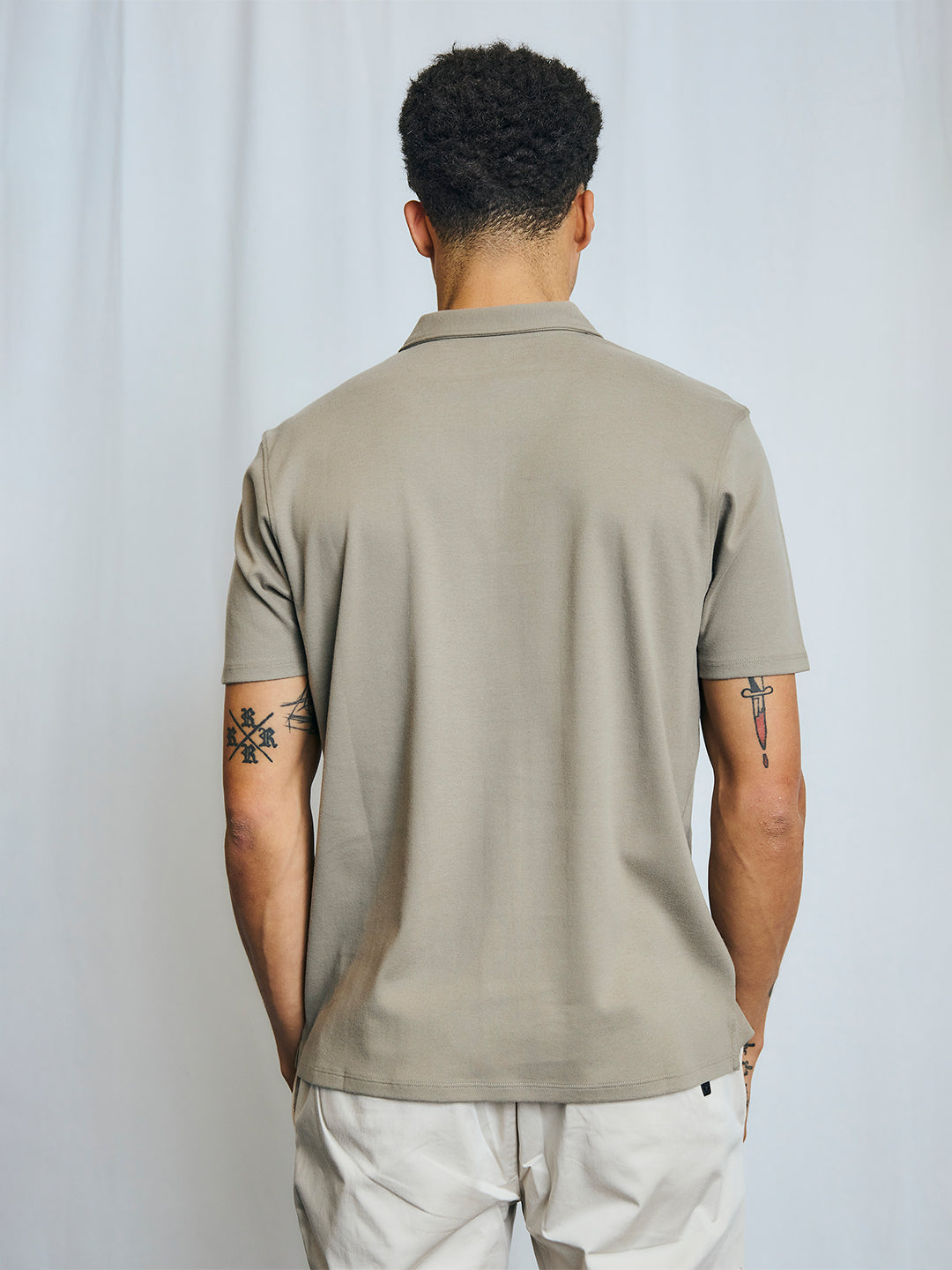 Bruun & Stengade Men Green Solid Polo Tshirt