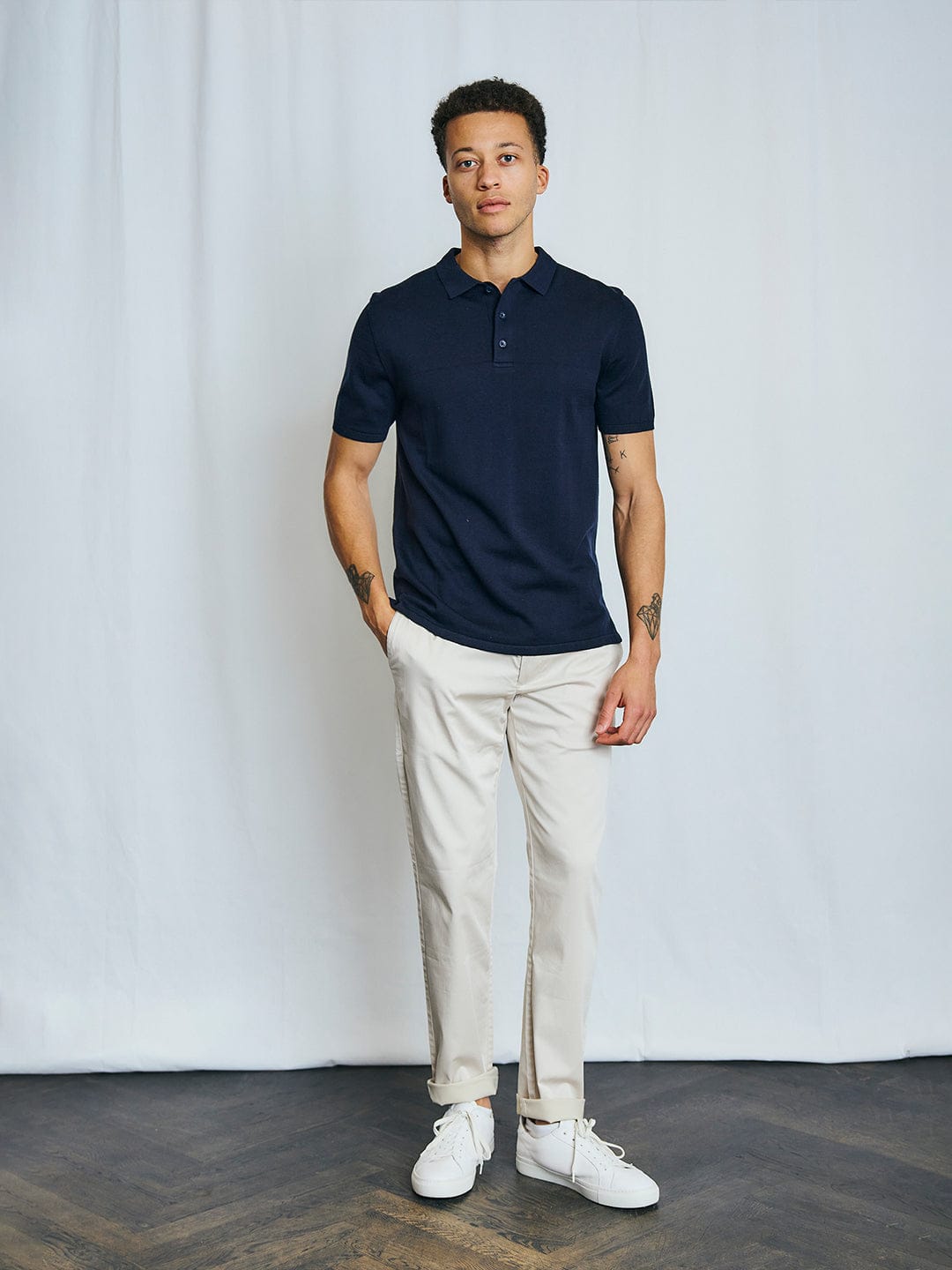 Bruun & Stengade Men Beige Regular Fit Solid Trouser