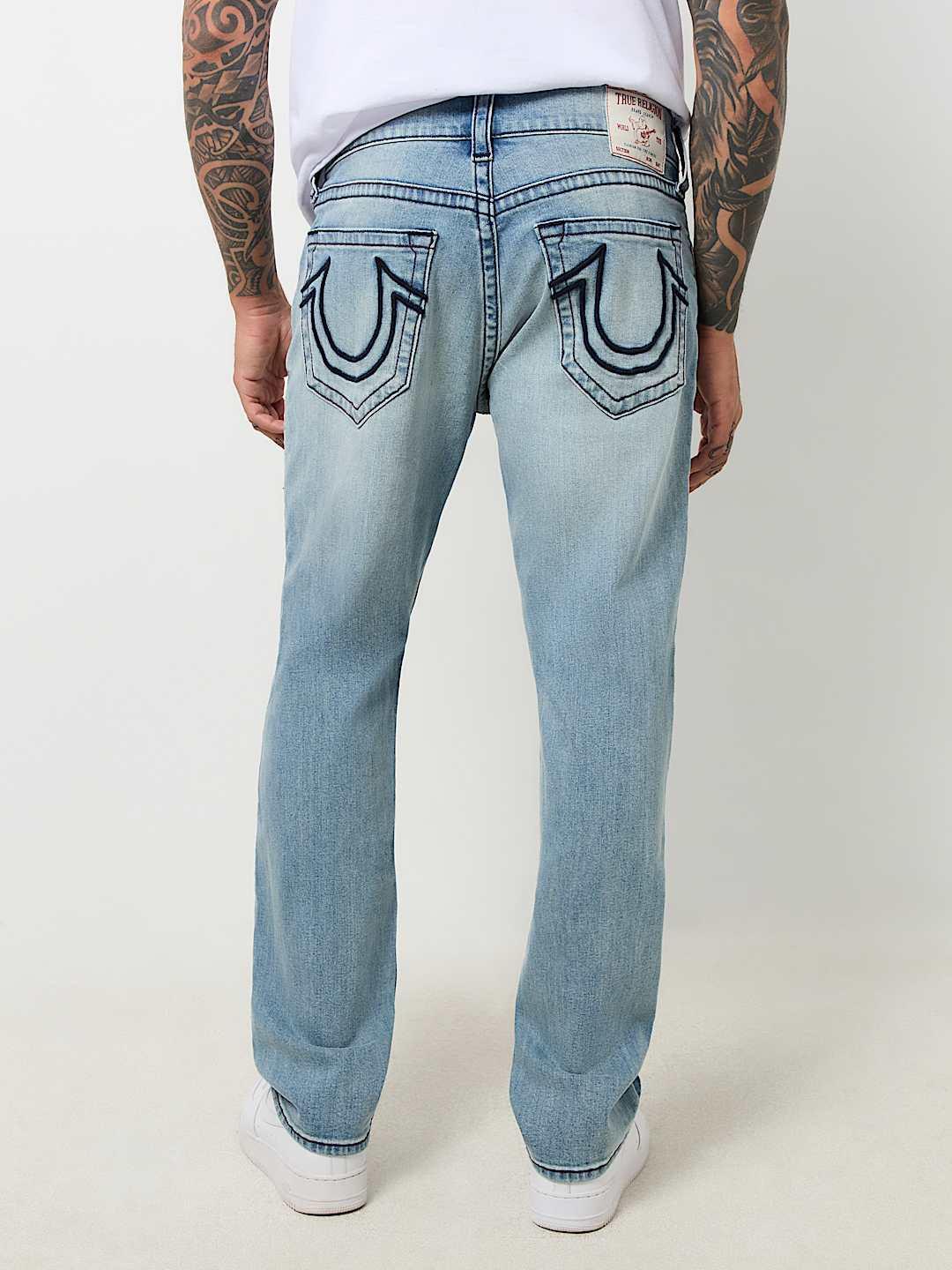 True Religion Men SN Geno Skinny Fit Light Wash Jeans