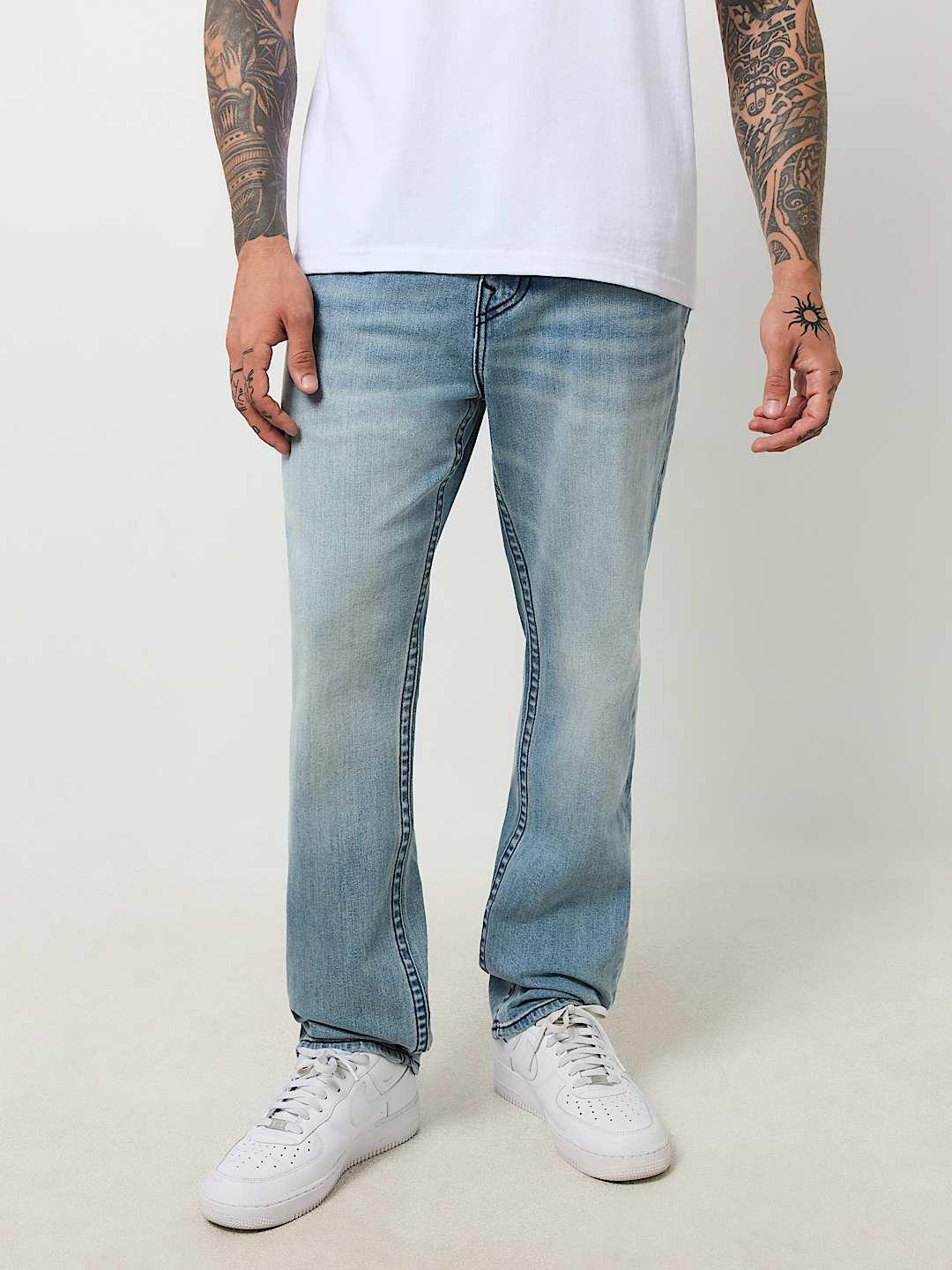 True Religion Men SN Geno Skinny Fit Light Wash Jeans