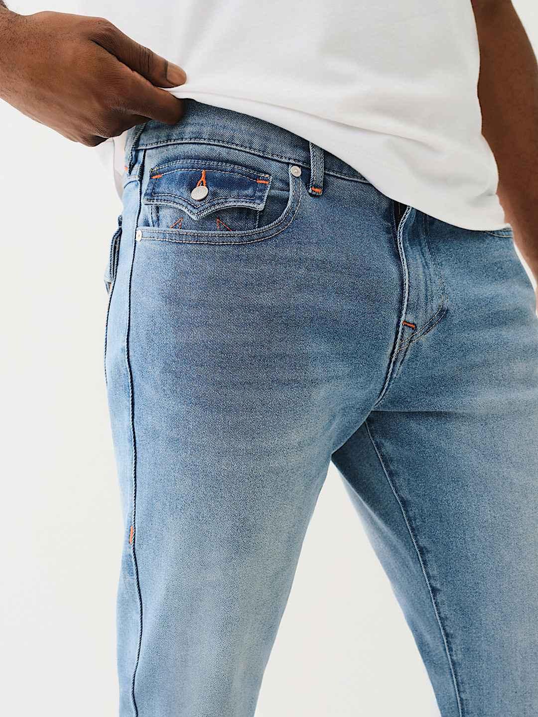 True Religion Men SN Ricky Straight Fit Medium Wash Jeans