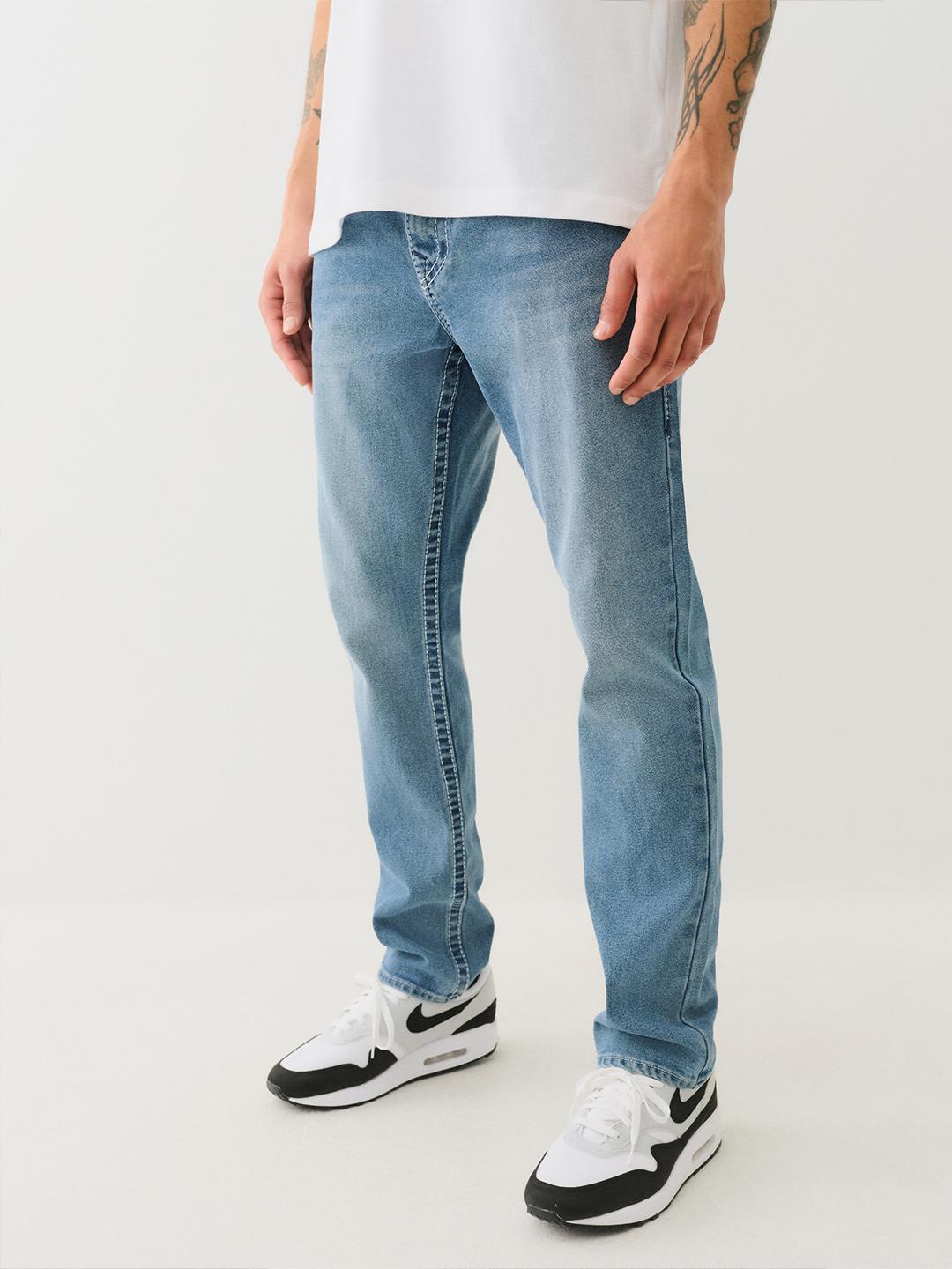 True Religion Men BIG T Rocco Slim Fit Medium Wash Jeans