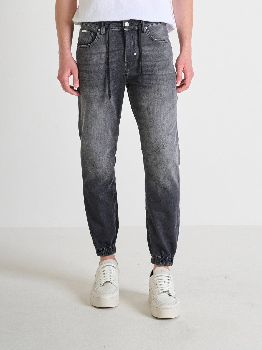 Antony Morato Mens Grey Mid Rise Skinny Fit Jeans