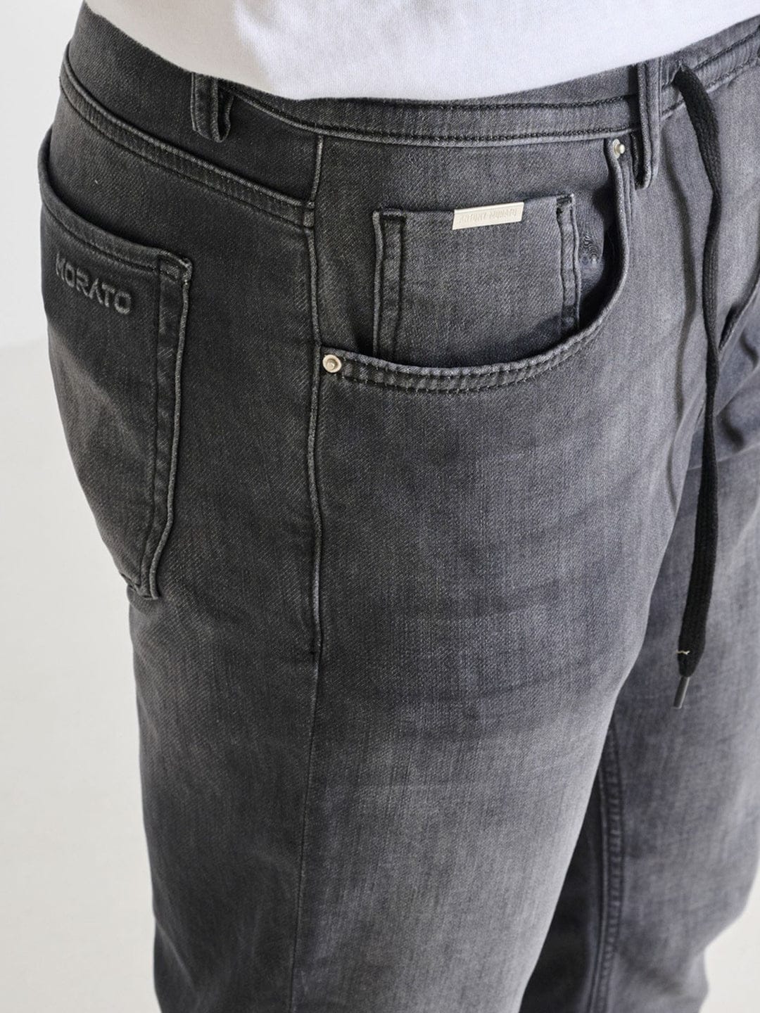 Antony Morato Mens Grey Mid Rise Skinny Fit Jeans