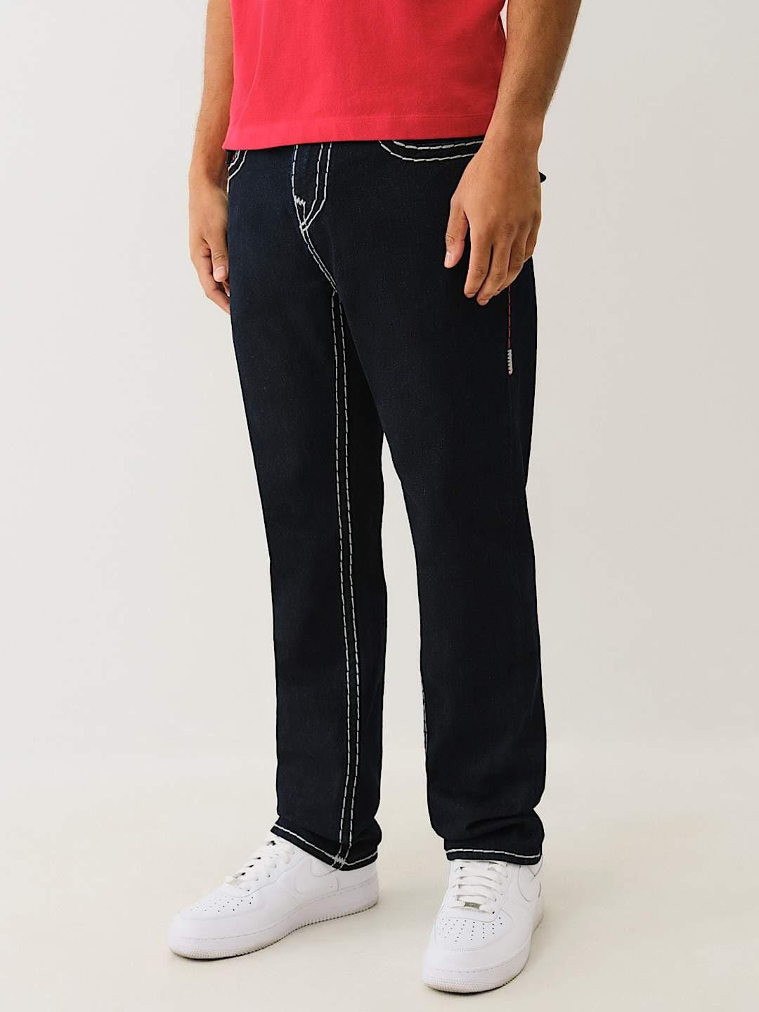 True Religion Men SUPER T Geno Skinny Fit Dark Wash Jeans