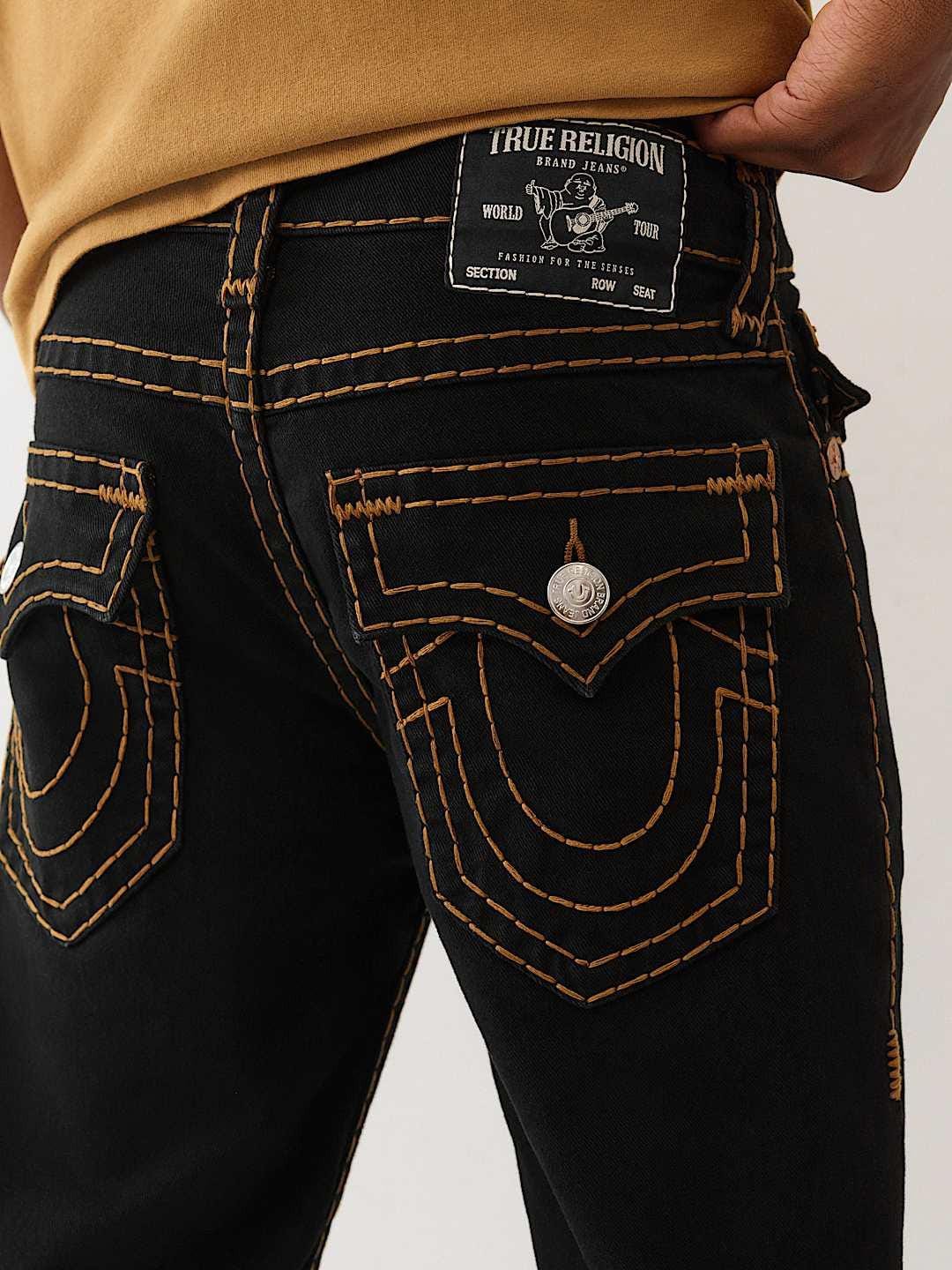 Shop True Religion Men Black Super T Ricky Jeans Online – Iconic India