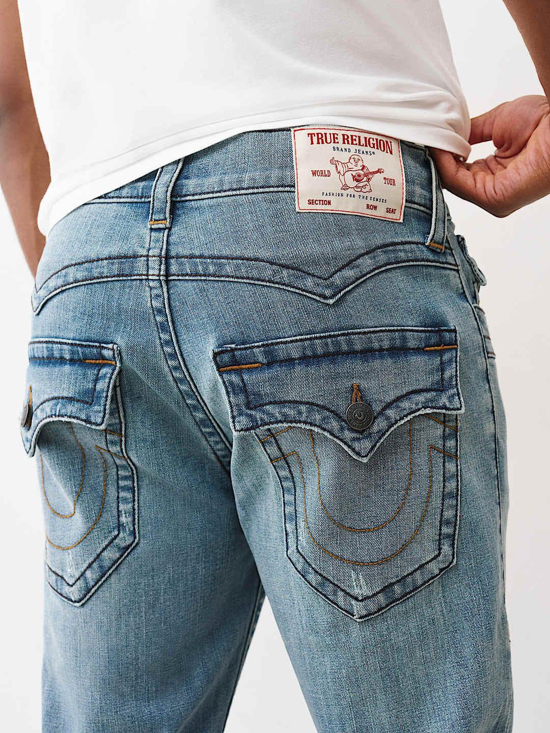 True Religion Men SN Ricky Straight Fit Medium Wash Jeans