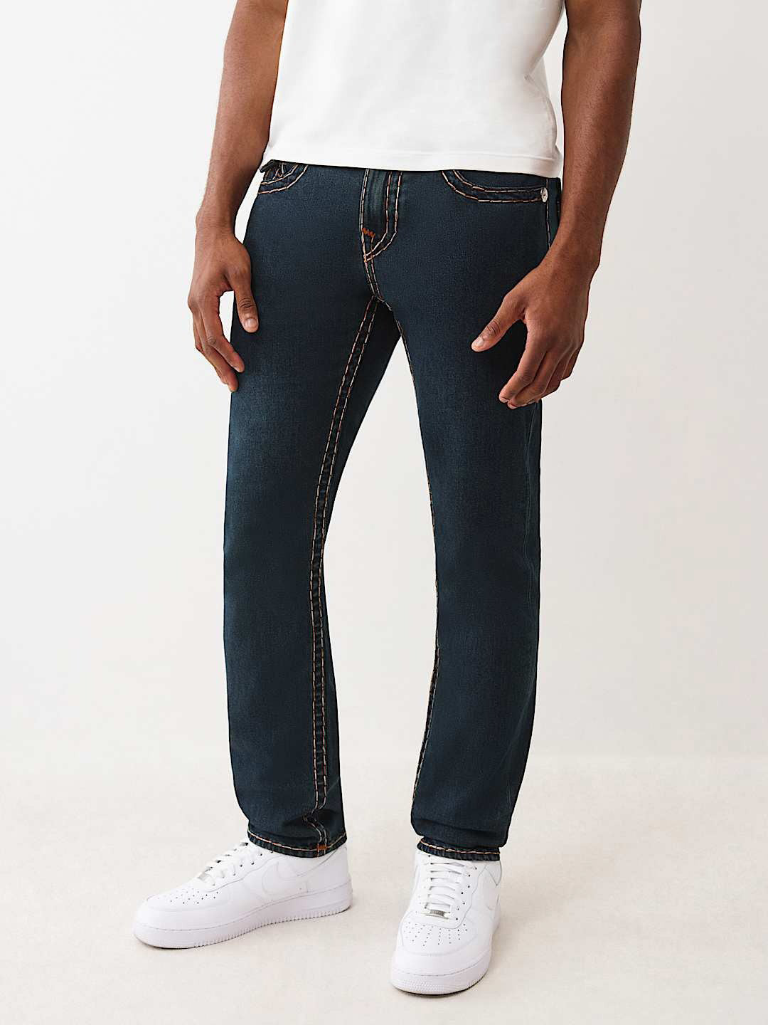 TRUE RELIGION Men ROCCO Super T Dark Indigo Jeans