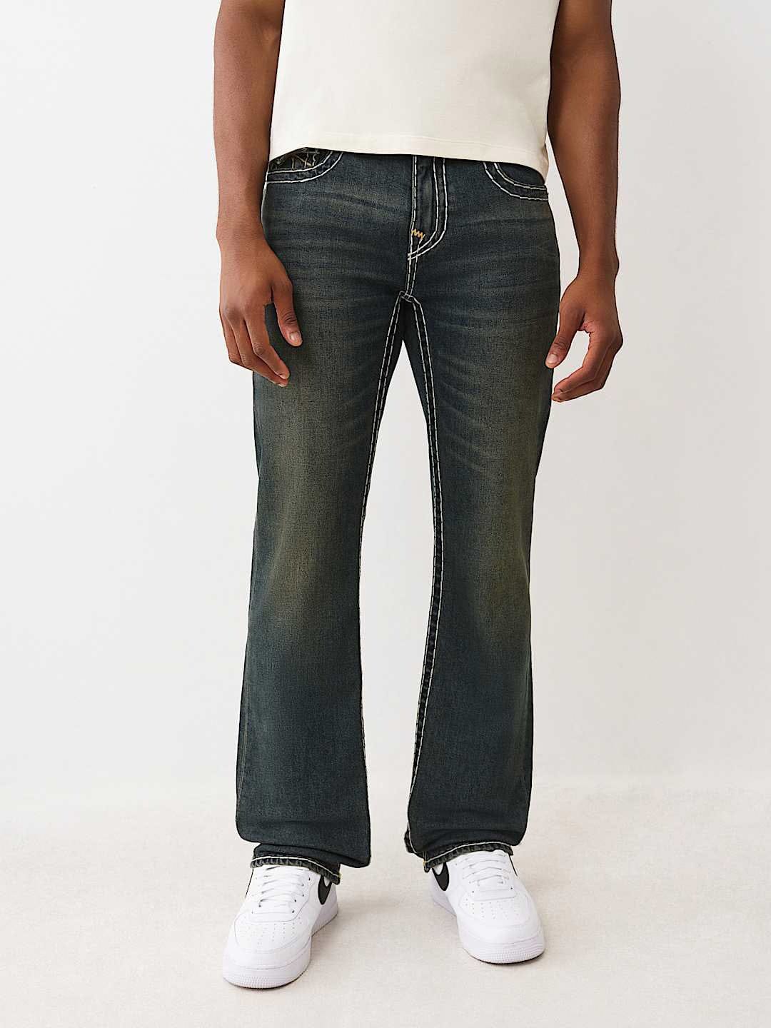 TRUE RELIGION Men RICKY Super T Dark Indigo Jeans