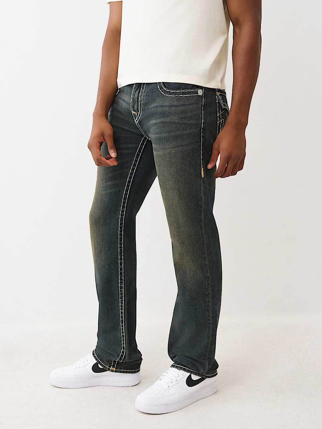 TRUE RELIGION Men RICKY Super T Dark Indigo Jeans