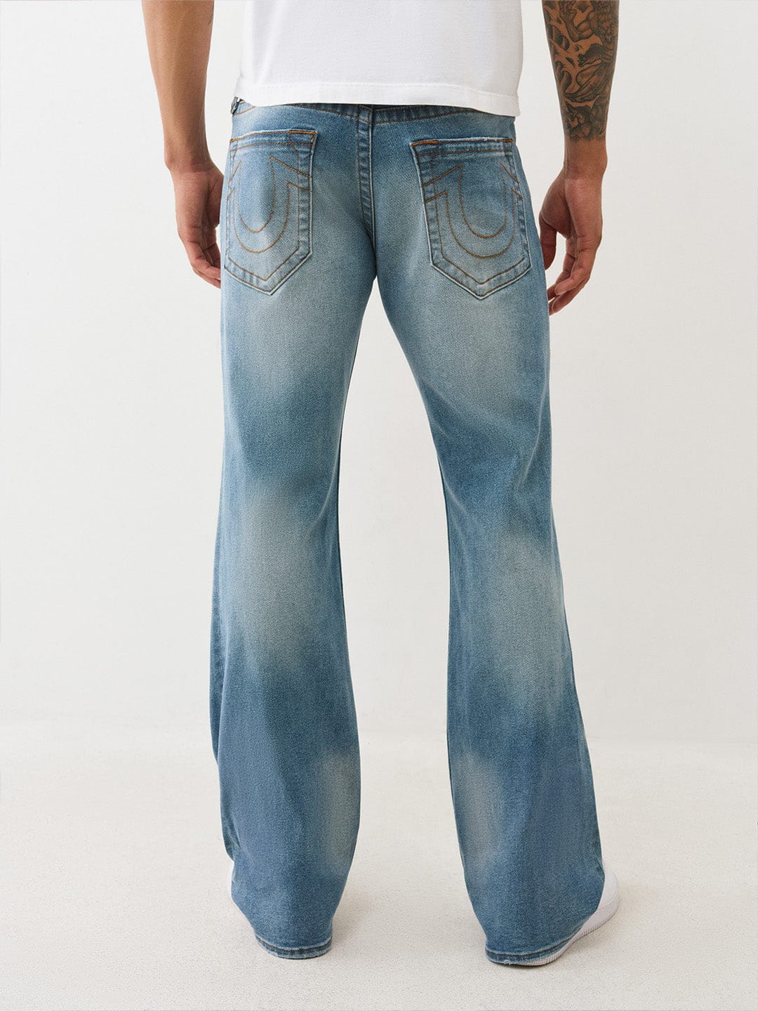 TRUE RELIGION Men Blue SN Flare Fit Jeans