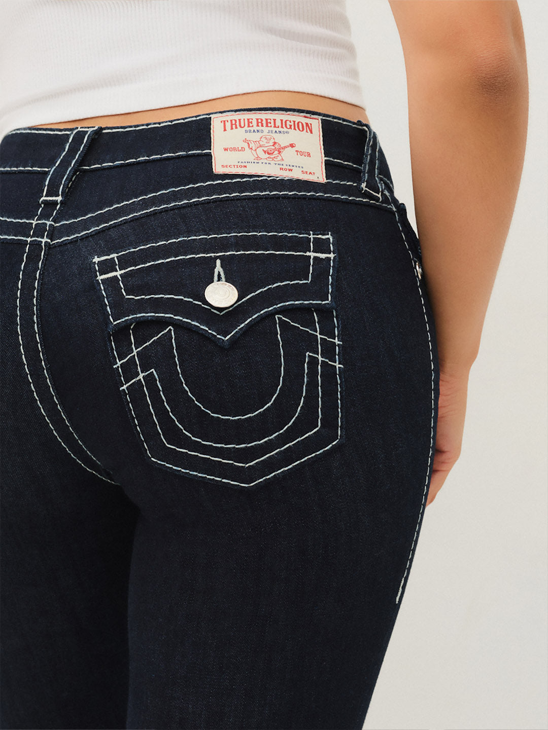 TRUE RELIGION Women Deep Indigo SN Bootcut Fit Jeans