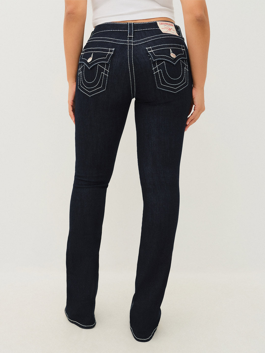 TRUE RELIGION Women Deep Indigo SN Bootcut Fit Jeans