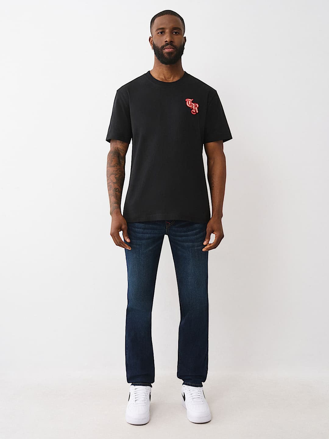 TRUE RELIGION Men GENO SN Navy Blue Jeans