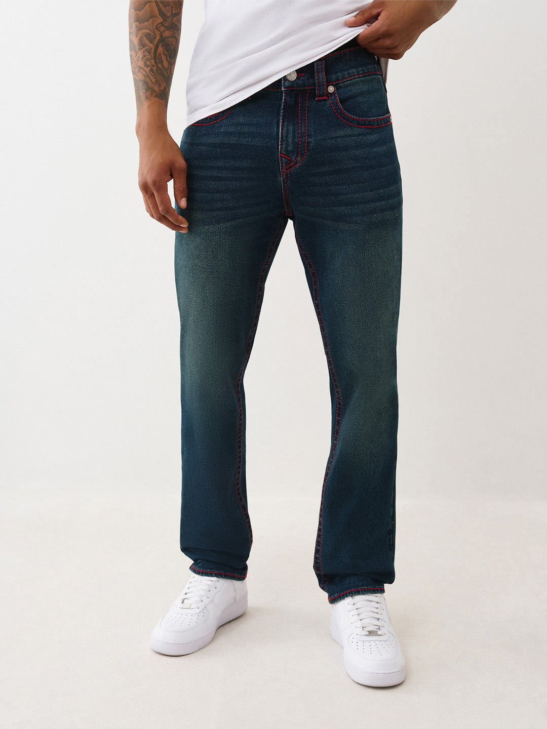 TRUE RELIGION Men GENO SN Blue Jeans