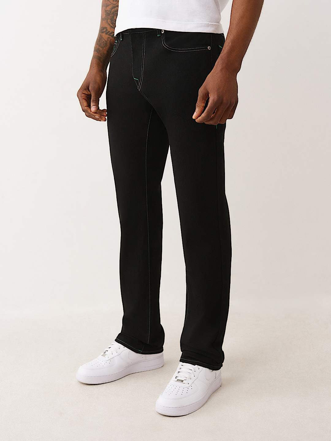 TRUE RELIGION Men RICKY SN Black Jeans