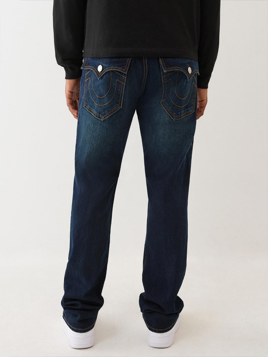 True Religion Men SN Ricky Straight Fit Dark Wash Jeans