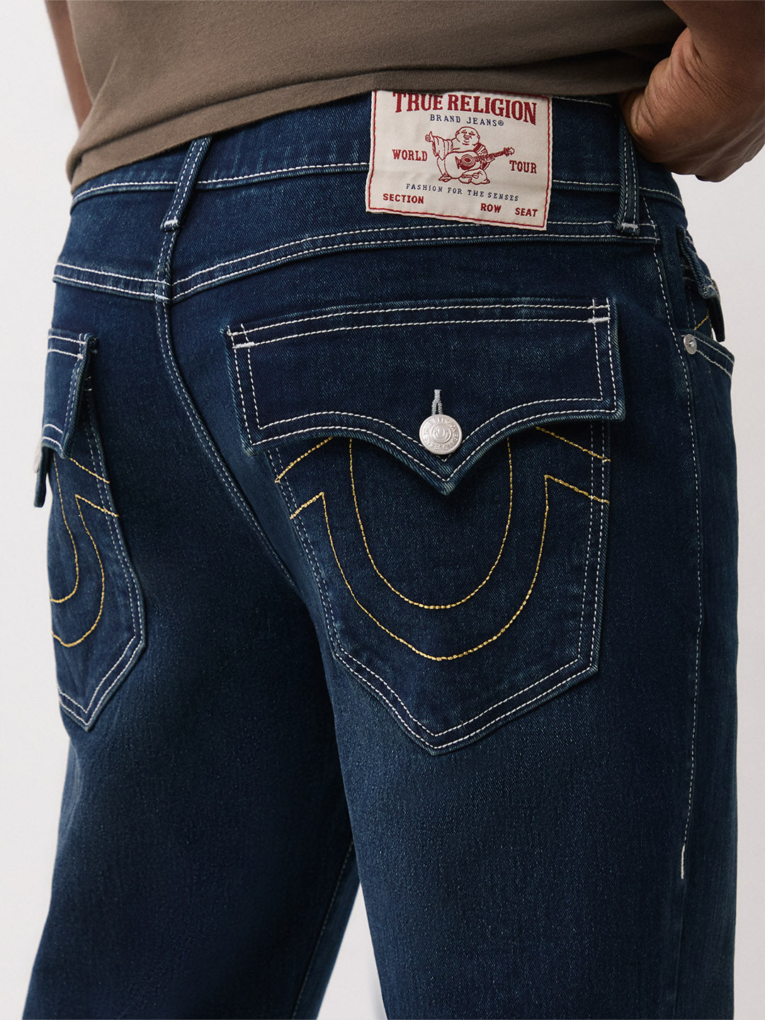 TRUE RELIGION Men Blue SN Bootcut Fit Jeans