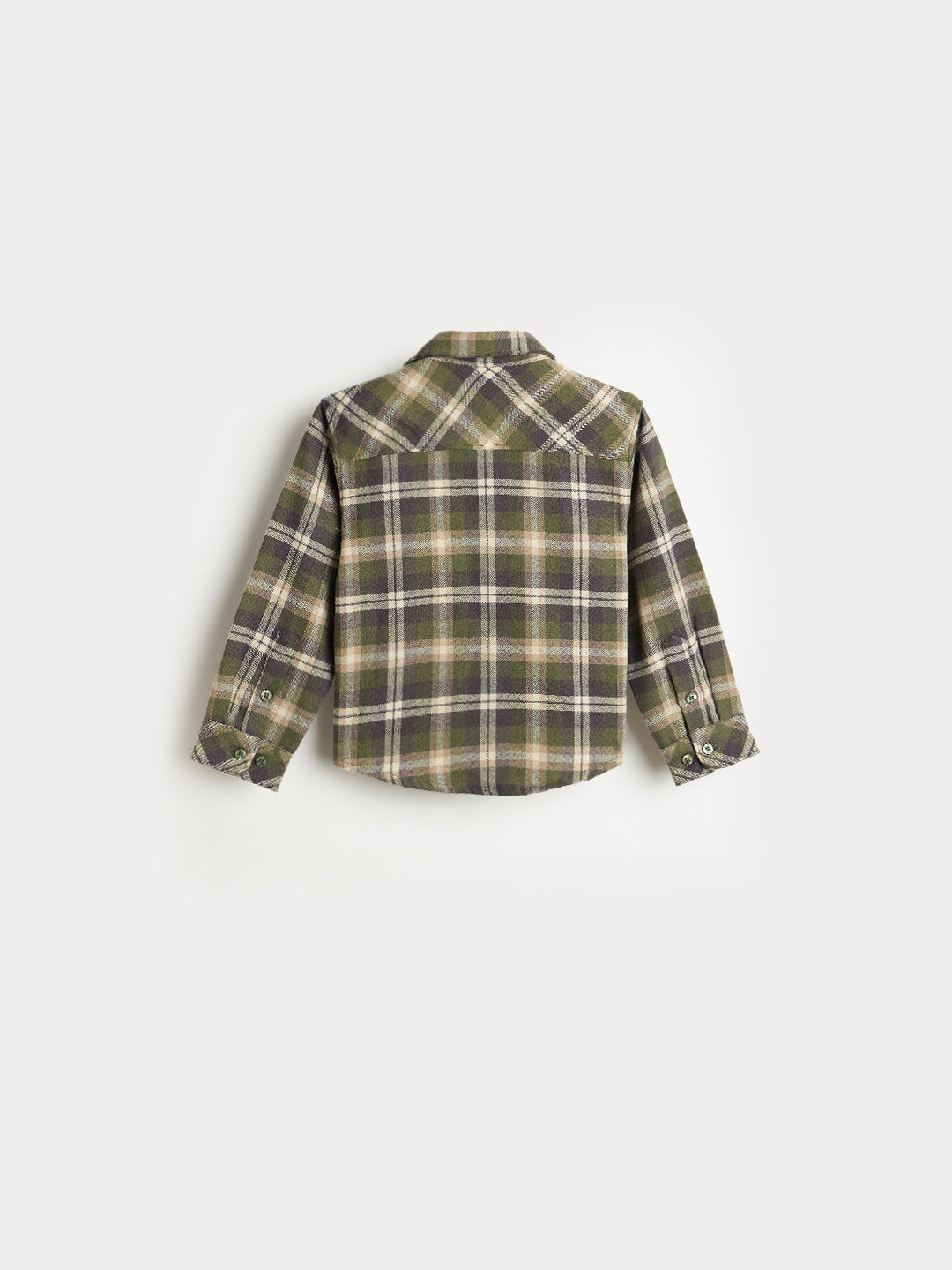 Blue Giraffe Boys Regular Fit Multicolour Checks Pure Cotton Shirt