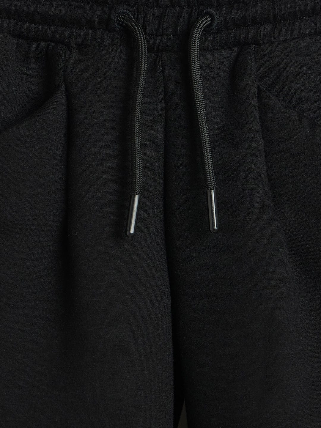 Elle Girls Regular Fit Black Solid Sweatpant