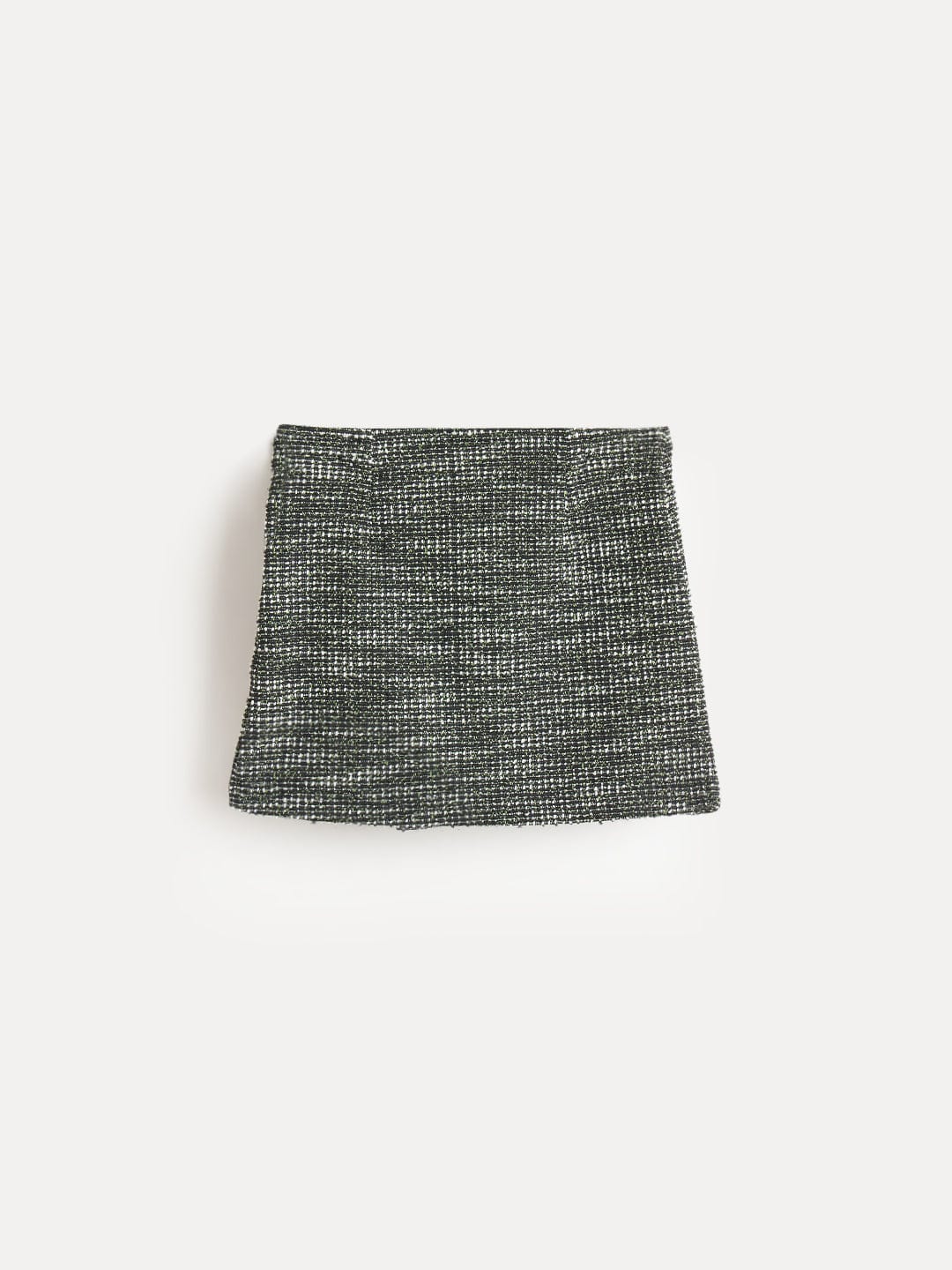 Elle Girls Black Textured Mini Skirt