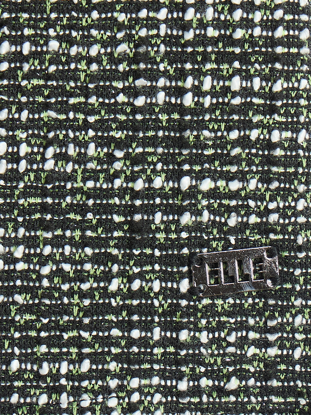 Elle Girls Black Textured Mini Skirt