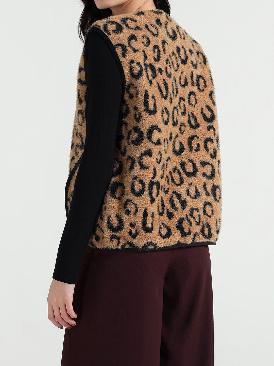 Elle Women Multi Printed Round Neck Jacket