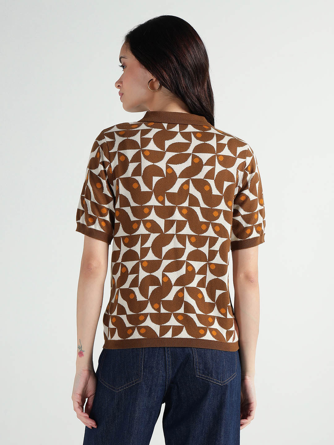 Elle Women Multi Polo Tshirt