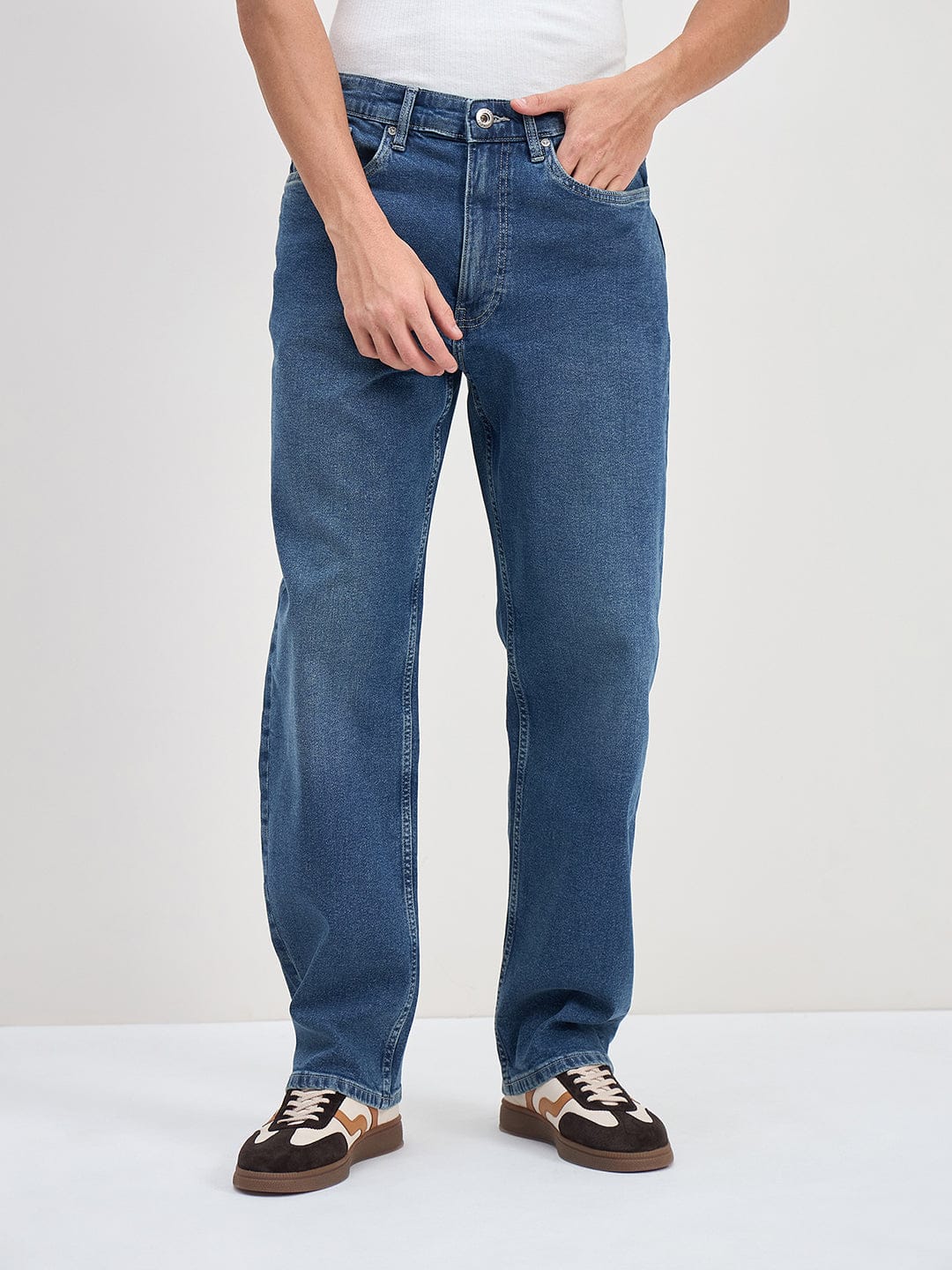 ICONIC Men Blue Loose Fit Jeans
