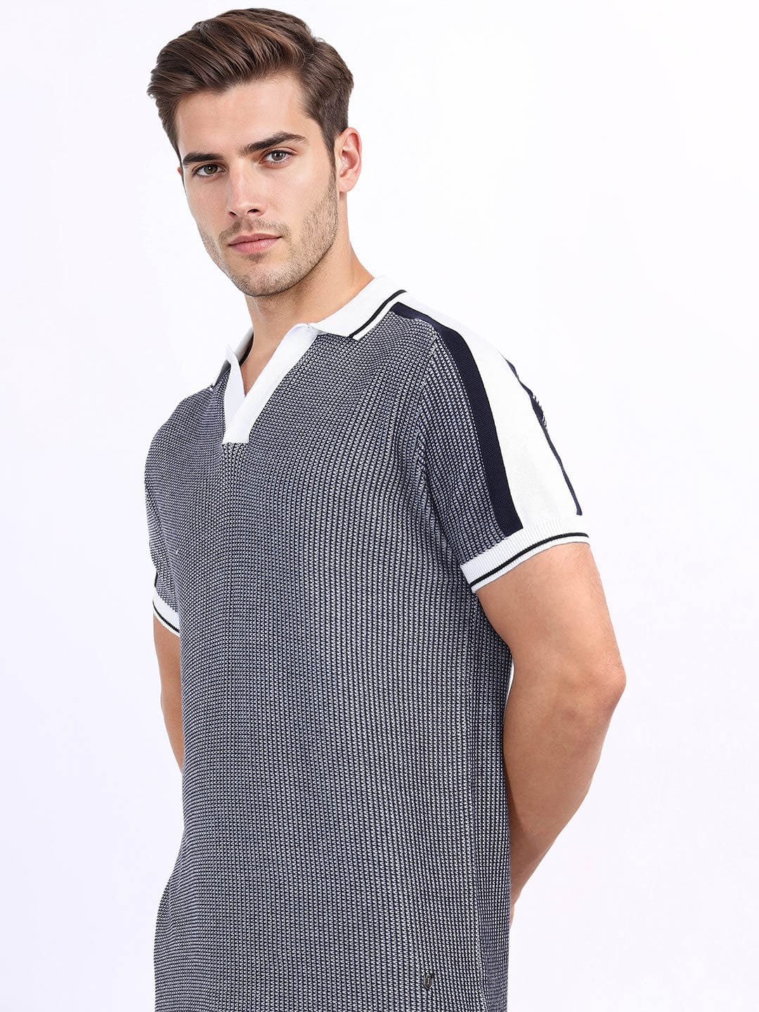 Iconic Men Blue Polo Tshirt