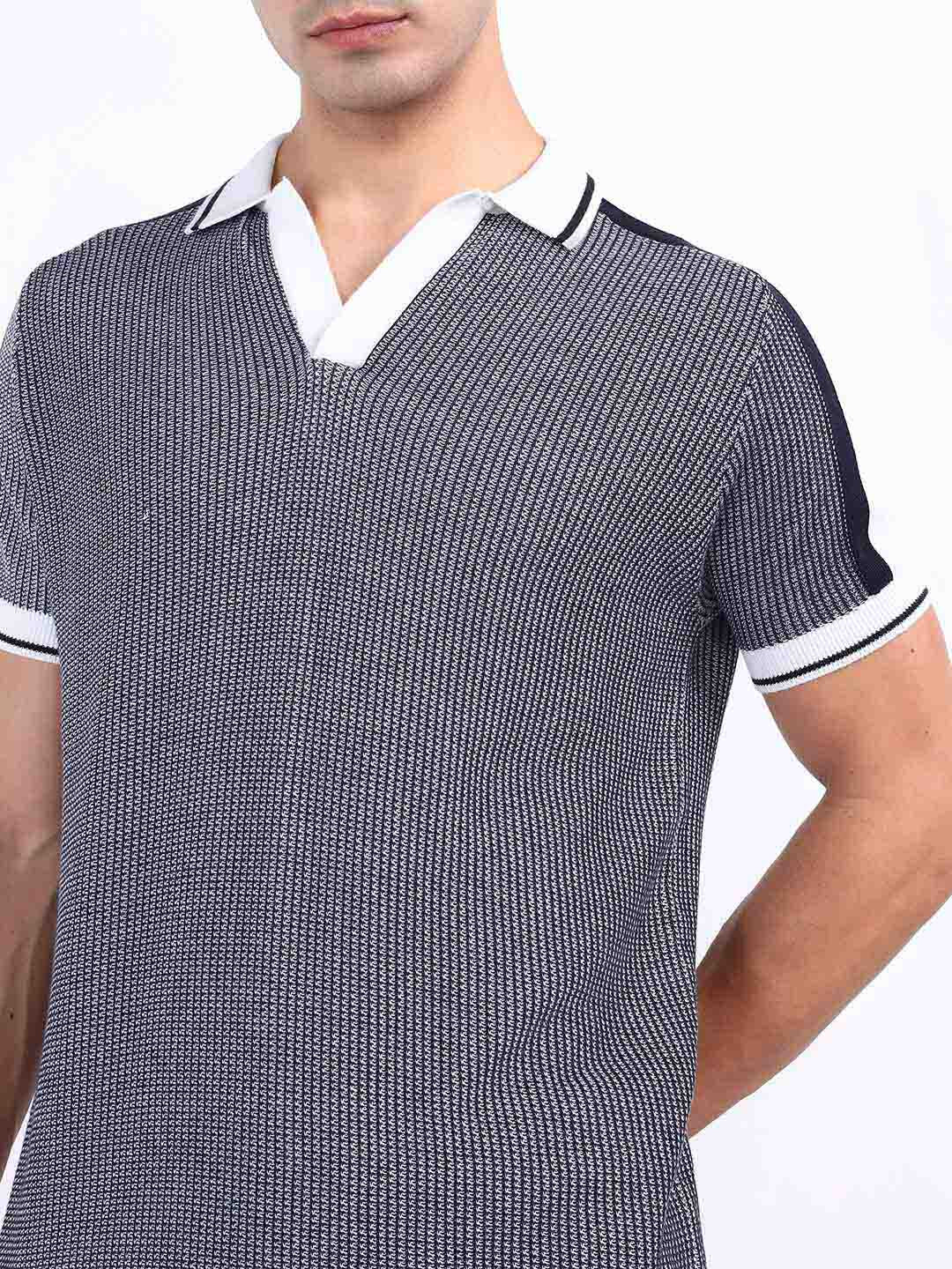 Iconic Men Blue Polo Tshirt