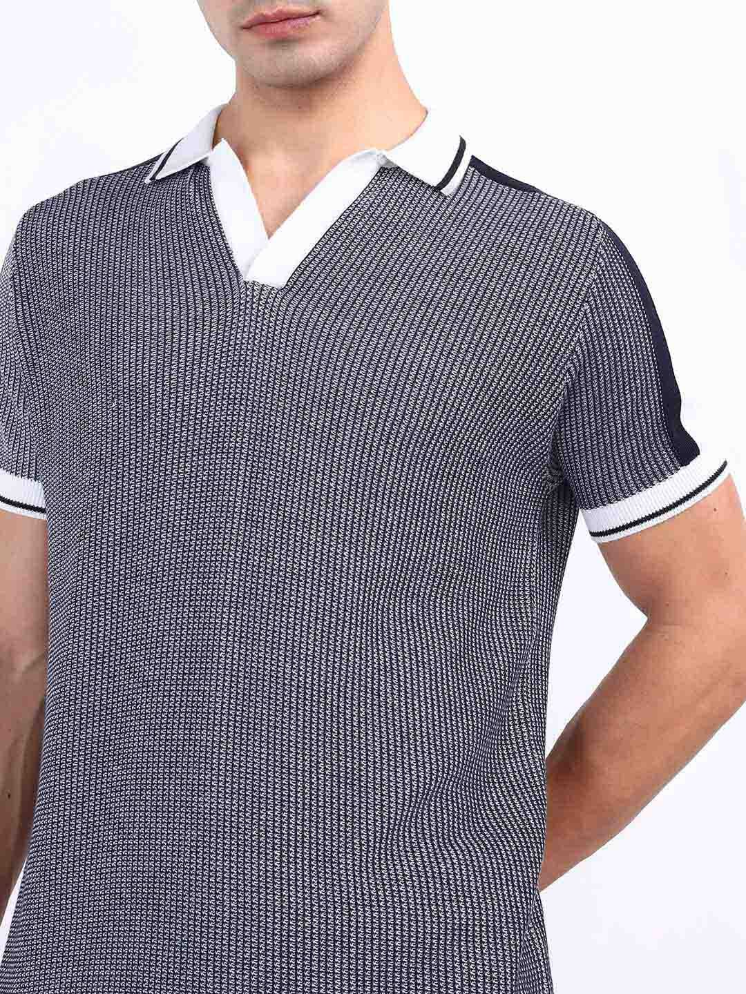 Iconic Men Blue Polo Tshirt