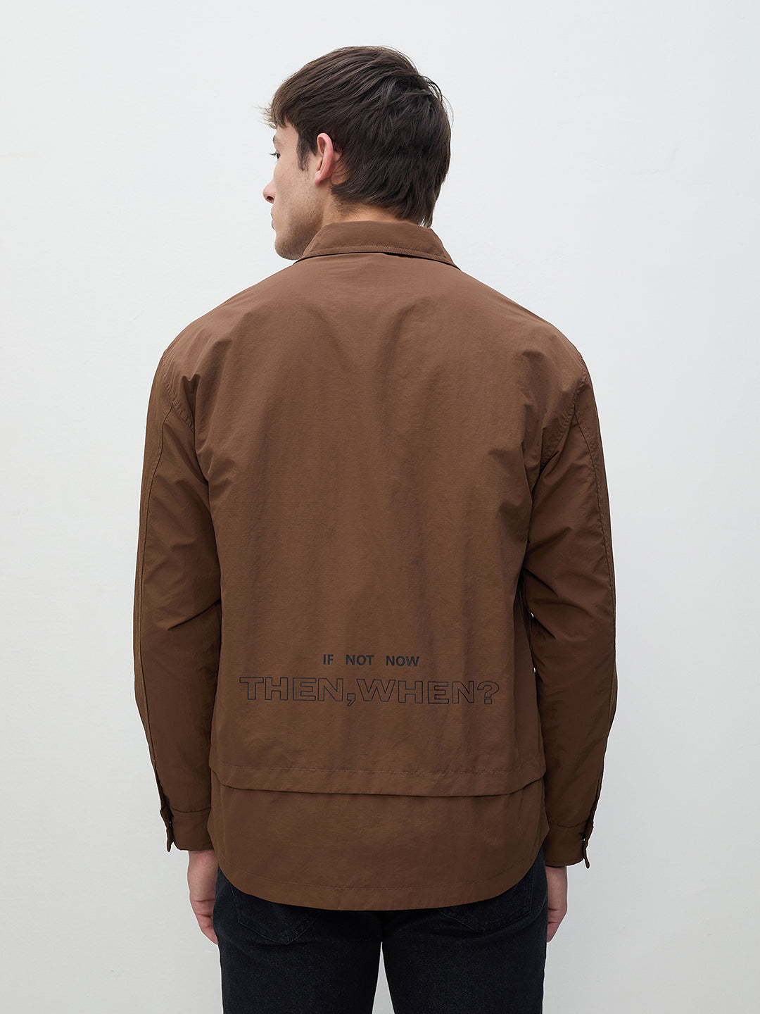 ICONIC Men Brown Relaxed Fit Shirt