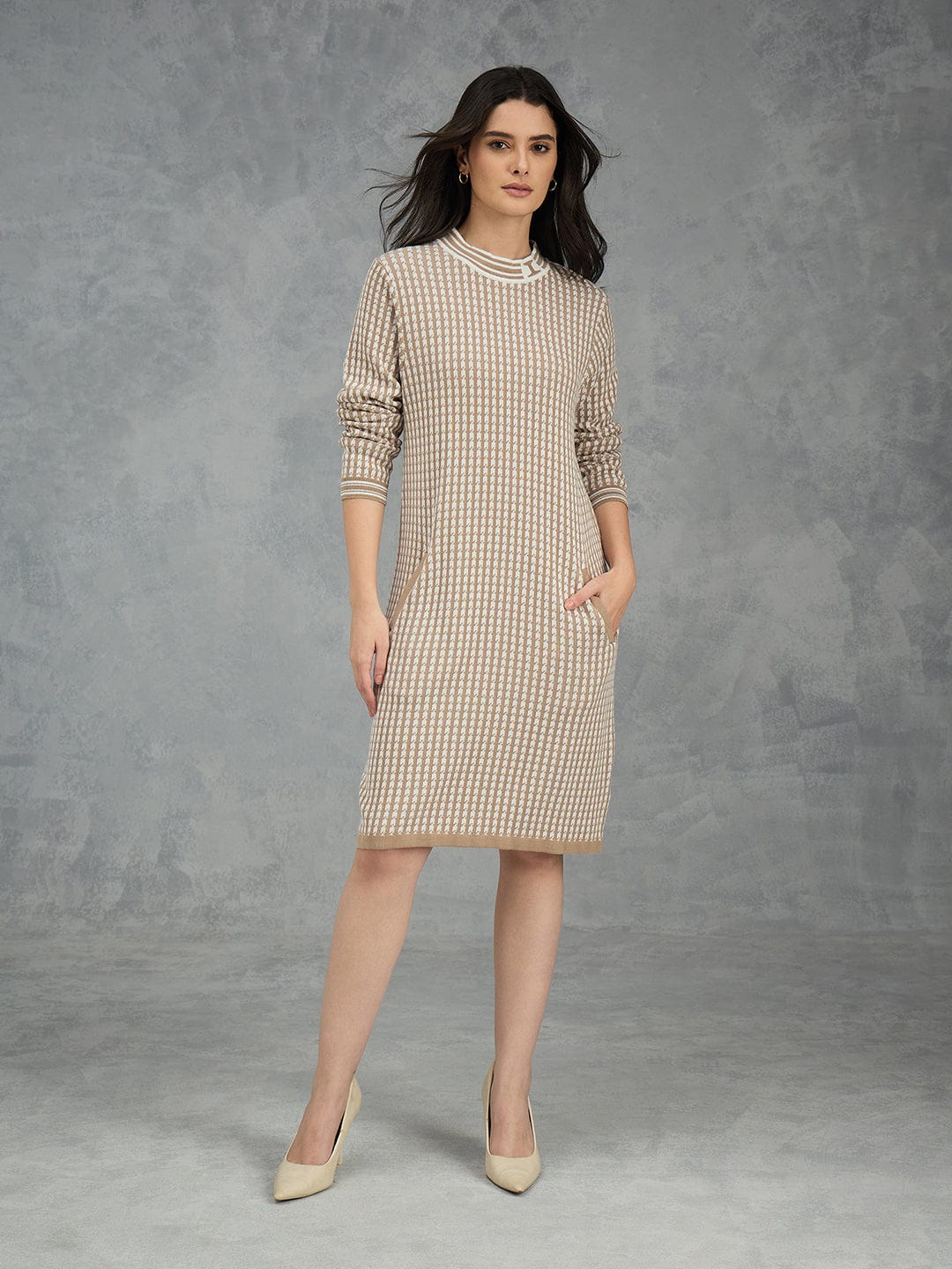 cotton straight dress for women point straight dress
