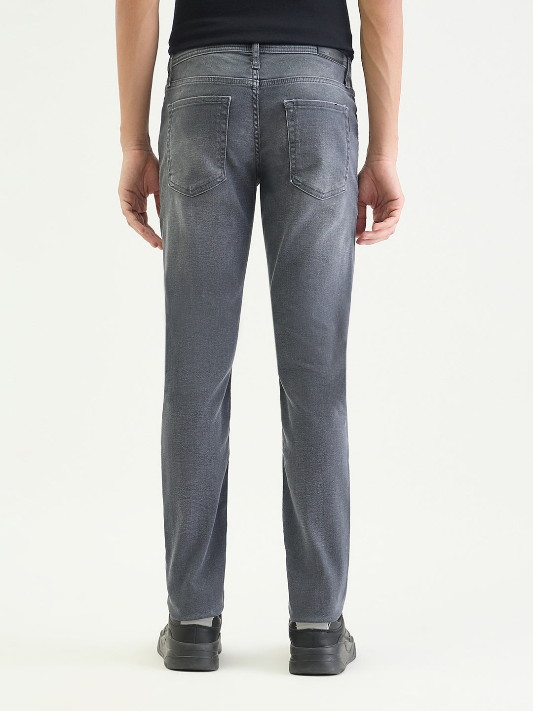 Antony Morato Men Tapered Fit Grey Solid Jeans