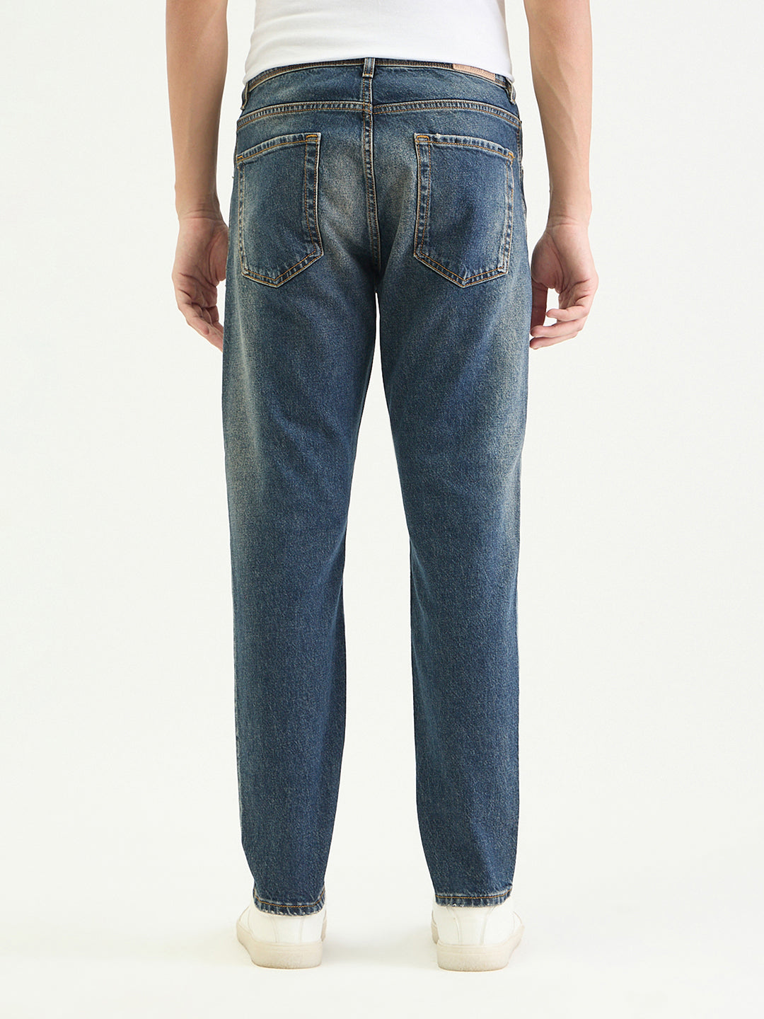 Antony Morato Men Slim Fit Blue Solid Jeans