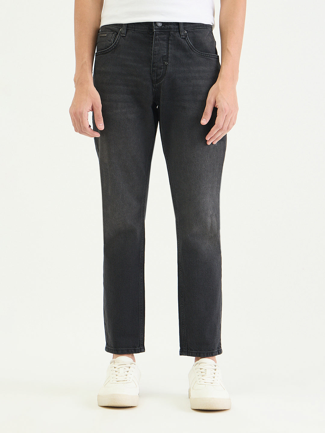 Antony Morato Men Slim Fit Black Solid Jeans