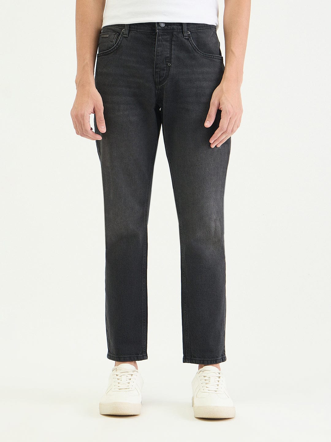 Antony Morato Men Slim Fit Black Solid Jeans