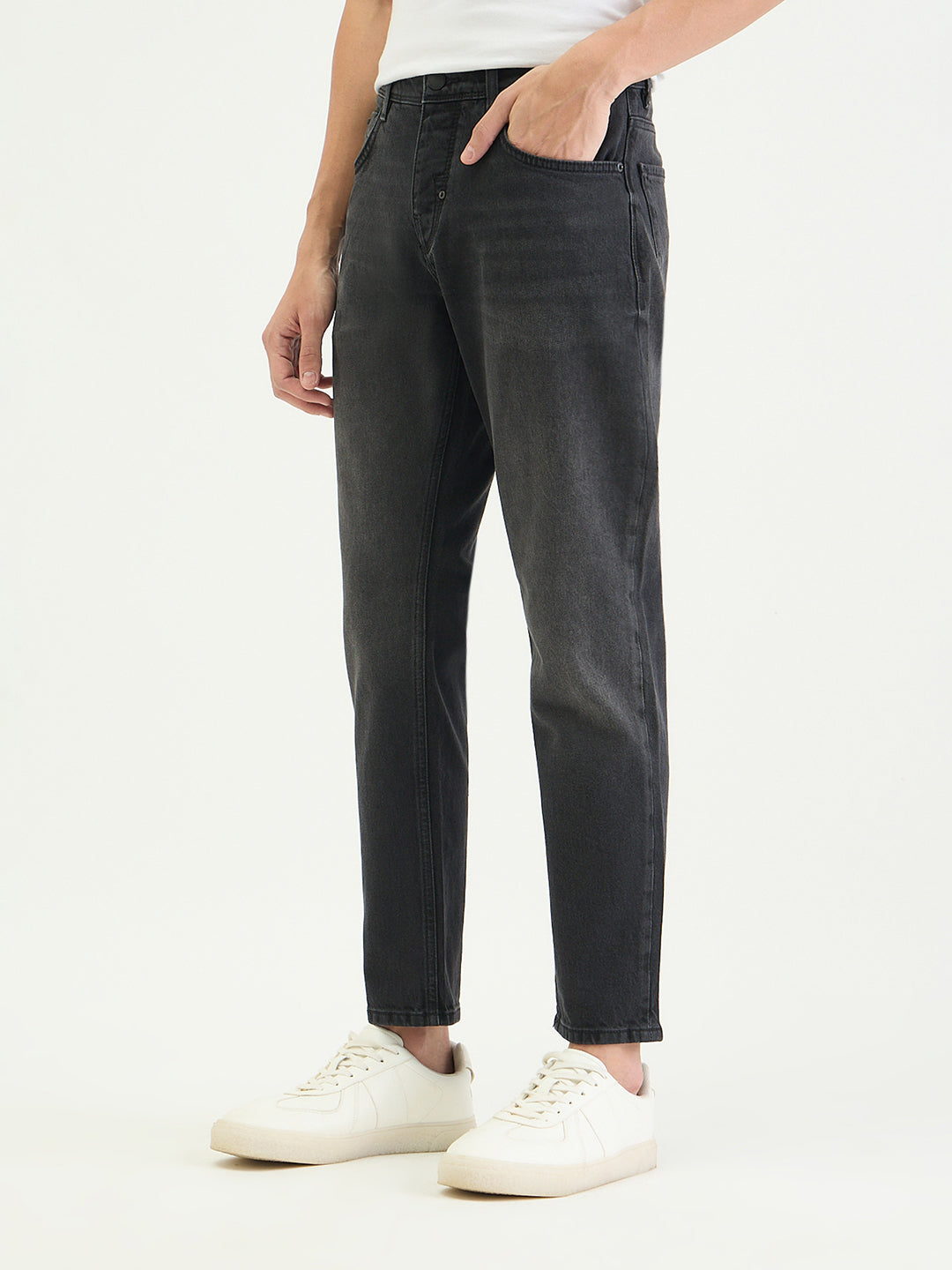 Antony Morato Men Slim Fit Black Solid Jeans