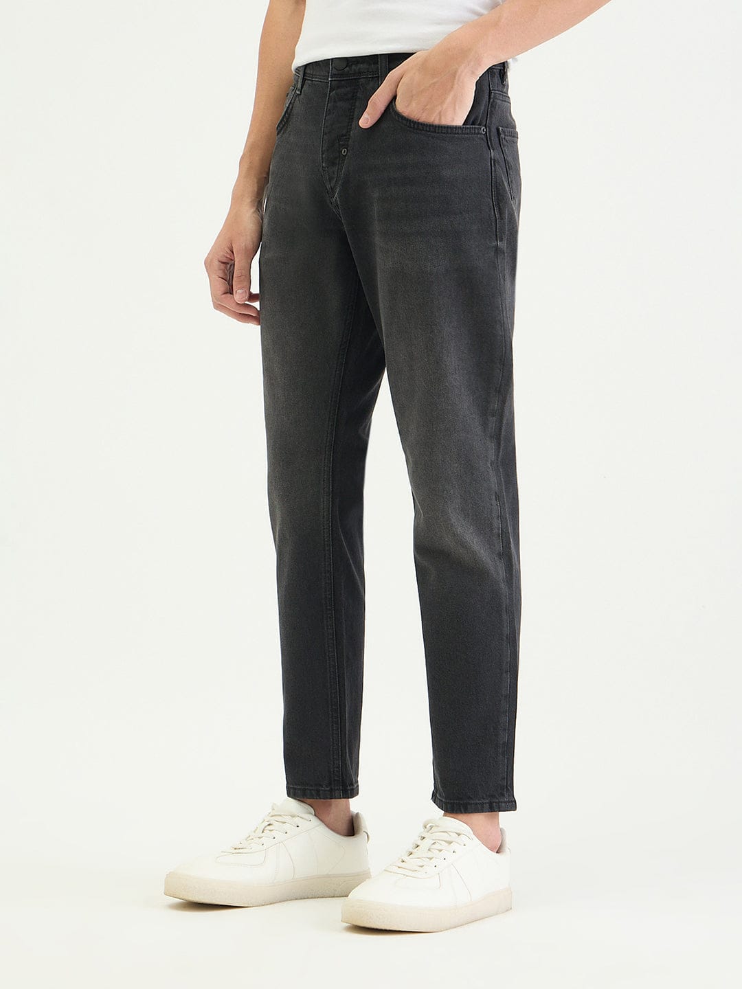 Antony Morato Men Slim Fit Black Solid Jeans