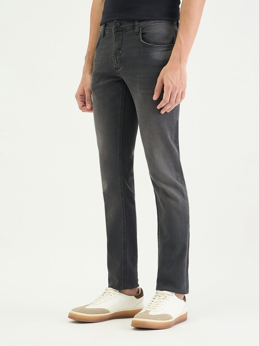 Antony Morato Men Super Skinny Fit Grey Solid Jeans