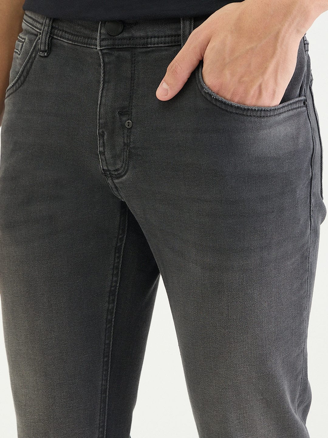 Antony Morato Men Super Skinny Fit Grey Solid Jeans