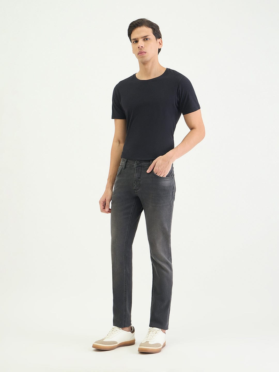 Antony Morato Men Super Skinny Fit Grey Solid Jeans