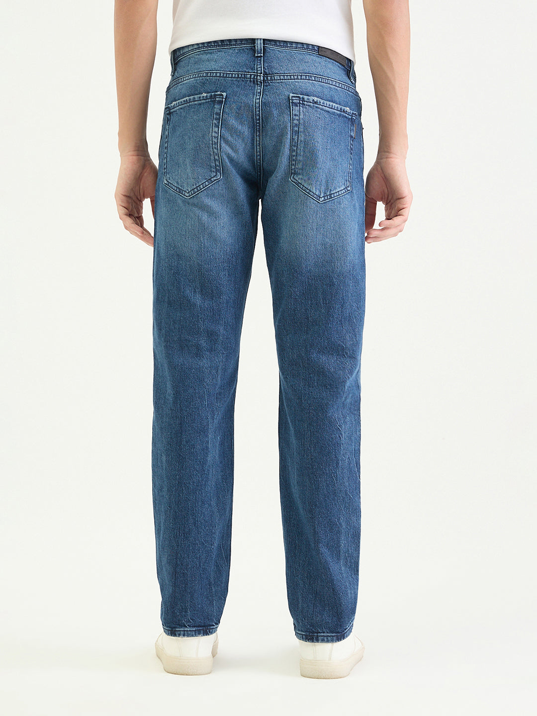 Antony Morato Men Slim Straight Fit Blue Solid Jeans