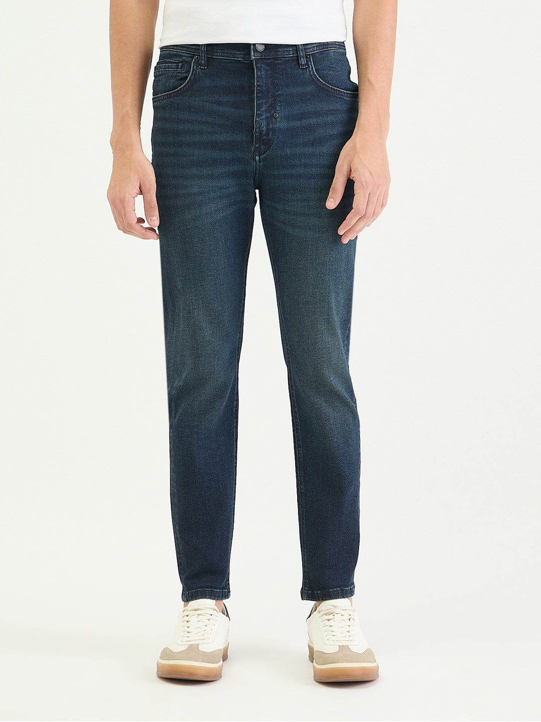 Antony Morato Men Skinny Fit Navy Blue Solid Jeans