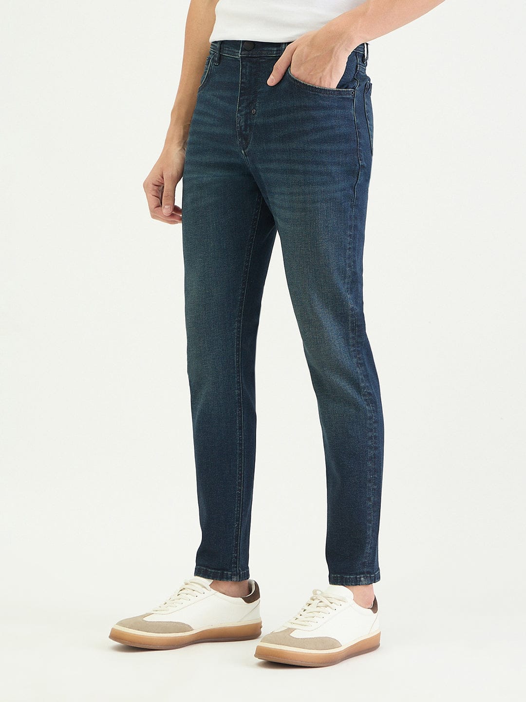 Antony Morato Men Skinny Fit Navy Blue Solid Jeans