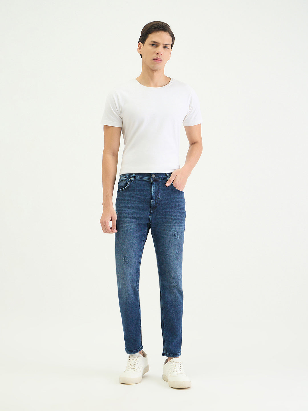 Antony Morato Men Skinny Fit Blue Solid Jeans