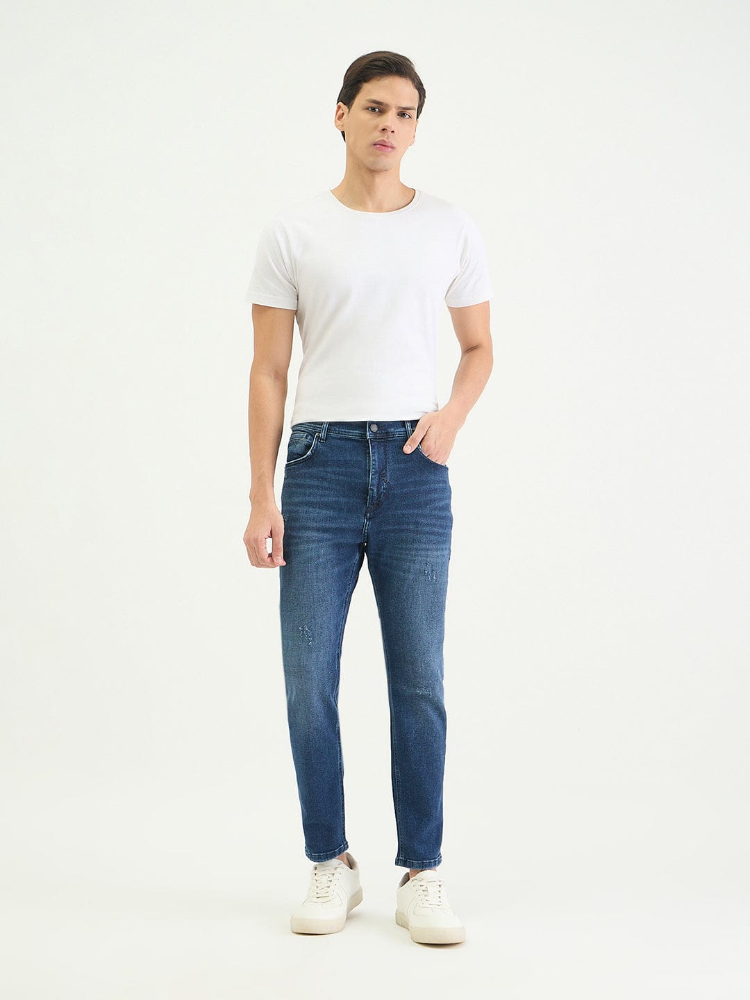 Antony Morato Men Skinny Fit Blue Solid Jeans